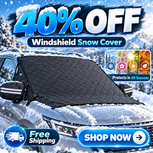🔥 40% OFF — 💞54K+ SOLD!🔥All-Season Windshield Snow Cover with Mirror Protection❄️