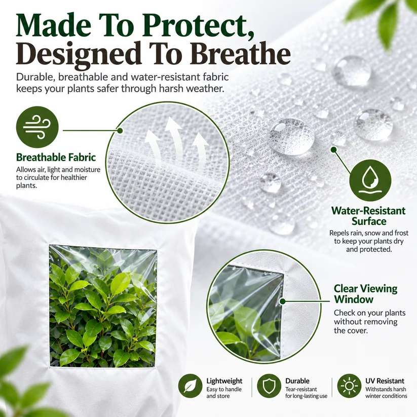 🌱Garden Frost Protection Cover ❄️– Reusable Cover for Pots, Shrubs & Young Trees