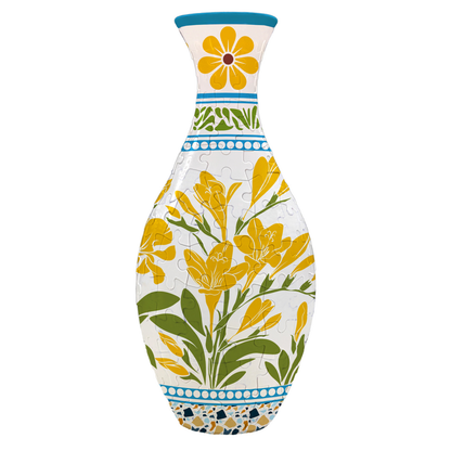 ✨ 3D DIY Puzzle Vase – 11 Creative Designs, Decorative Flower Vase & Craft Gift