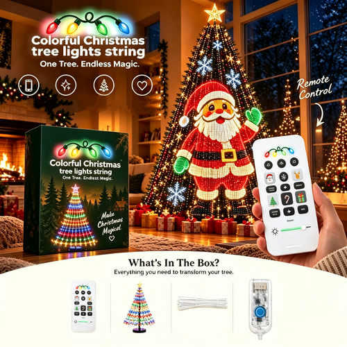 Lighted Tree Pro - Smart DIY App-Controlled LED Christmas Tree Lights with Custom Holiday Patterns