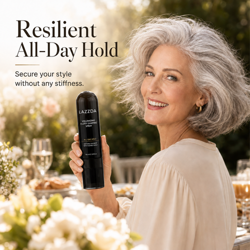 ⏳LIMITED-🎉BUY 1 GET 1 FREE! 👩 Peach-scented volumizing & setting spray—for lightweight, bouncy hair and long-lasting hold.