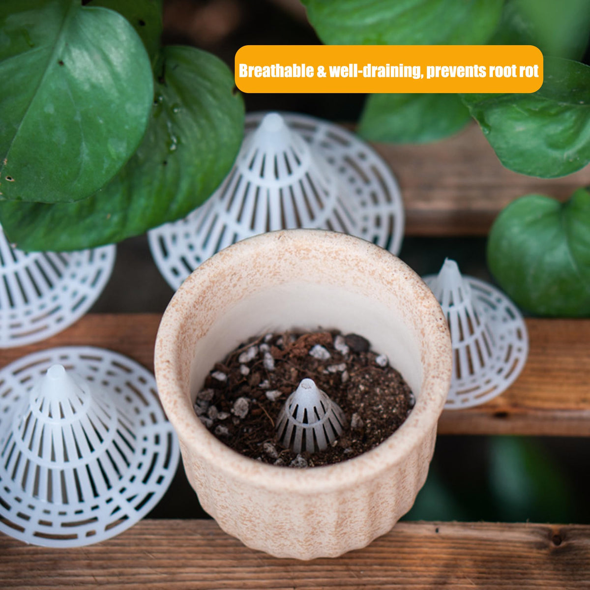 Plant Pot Drainage Cones（10 Pack ）