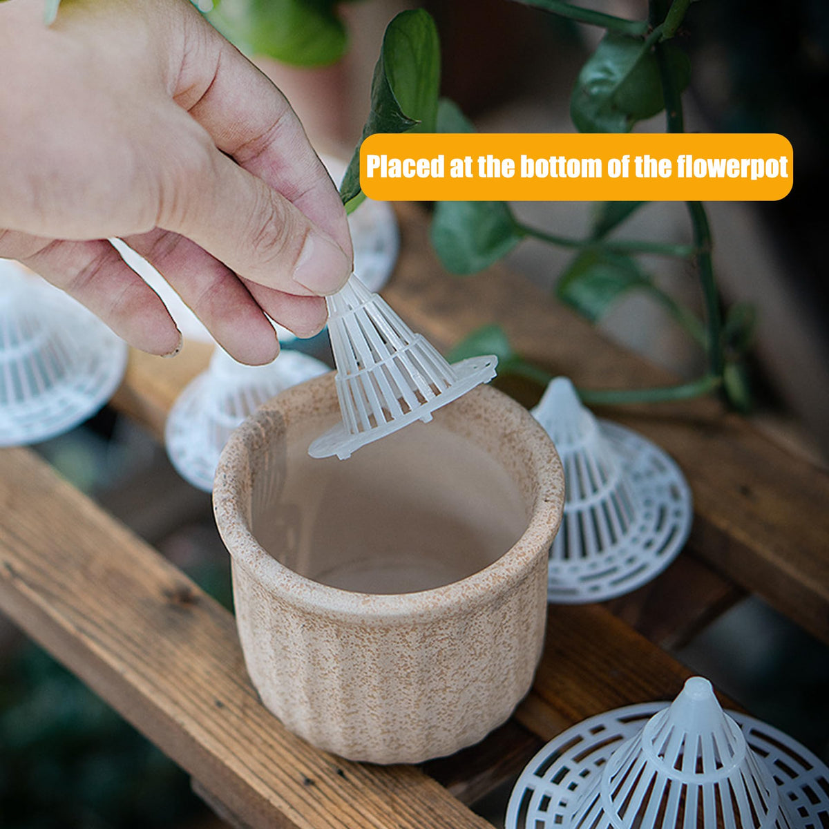Plant Pot Drainage Cones（10 Pack ）