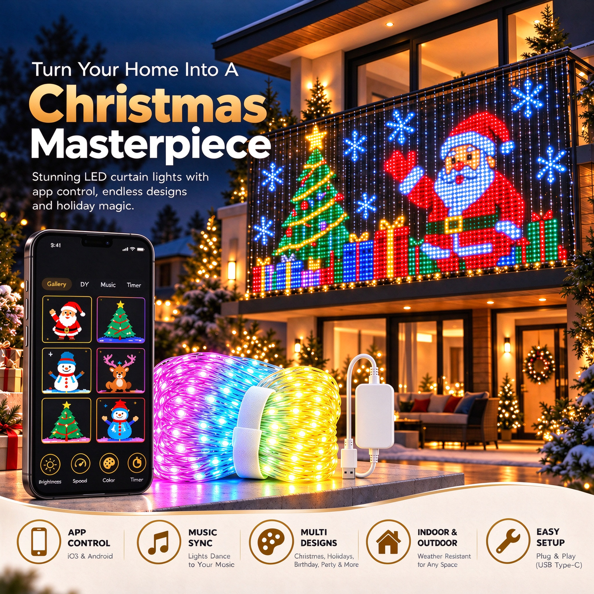 Smart Animated Christmas Lights