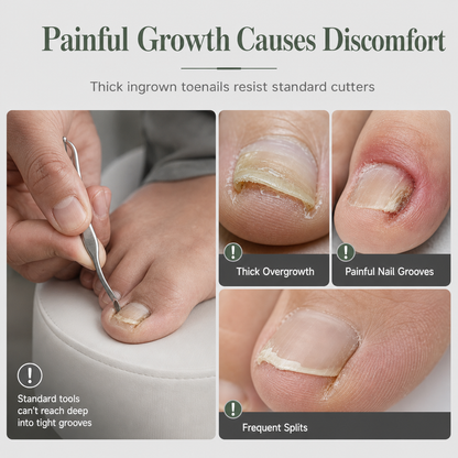 🦶 50% OFF! 🔧 2-Piece Toenail Set – Ingrown clipper & dead skin nipper ✨