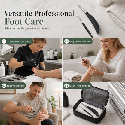 🦶 50% OFF! 🔧 2-Piece Toenail Set – Ingrown clipper & dead skin nipper ✨