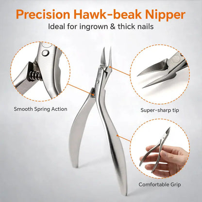 🦶 50% OFF! 🔧 2-Piece Toenail Set – Ingrown clipper & dead skin nipper ✨