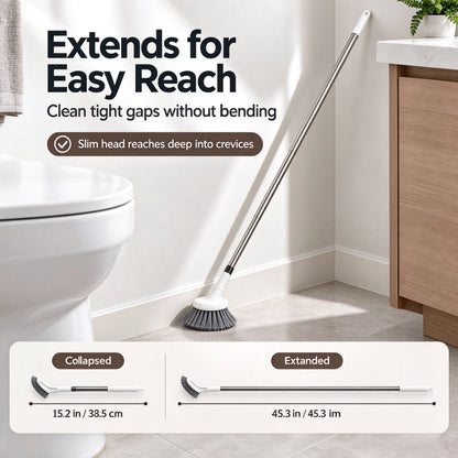 📢 50% OFF NOW! ⏰Telescopic Cleaning Brush | Scrub Brush for Hard-to-Reach Corners🚽